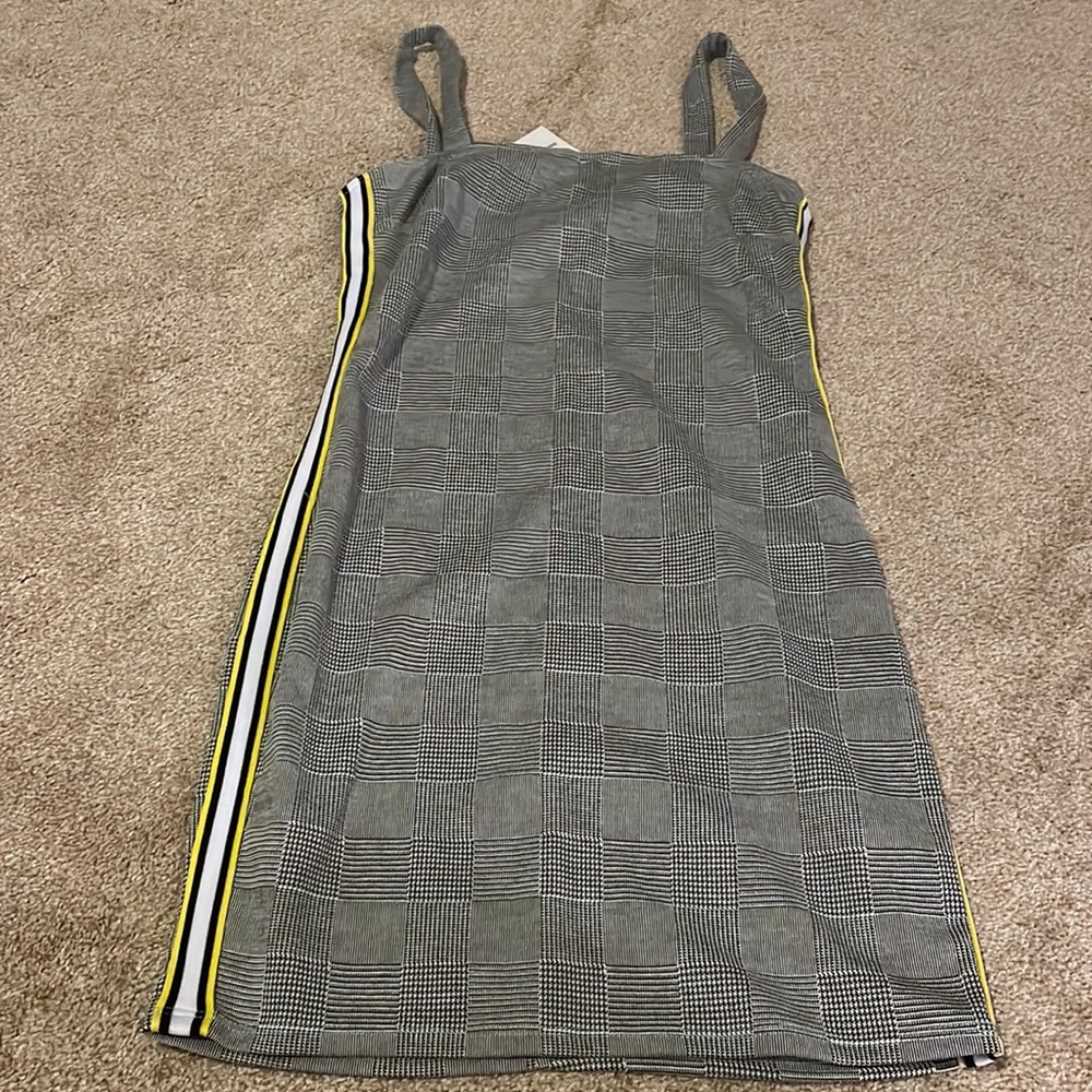 Plaid bodycon dress
